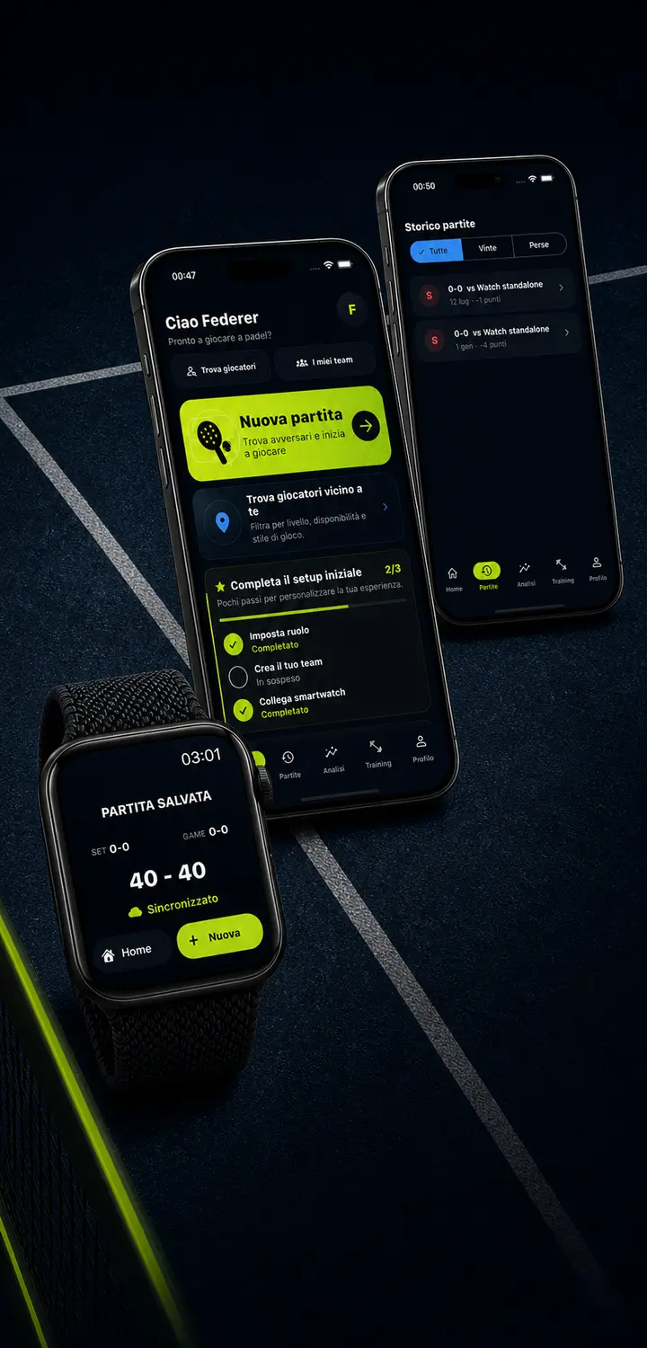 Momentum su smartwatch e smartphone, dal punteggio allo storico della partita